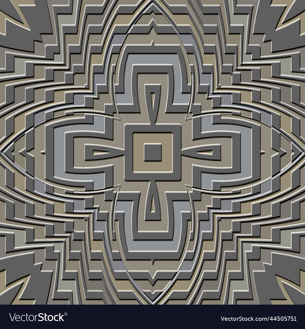 Zigzag 3d seamless pattern textured zig zag vector image Zigzag 3d seamless pattern textured zig zag