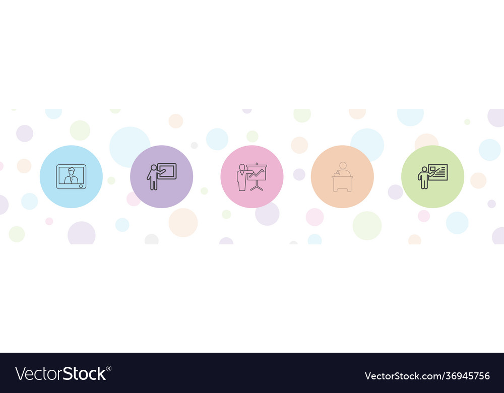 5 lecture icons