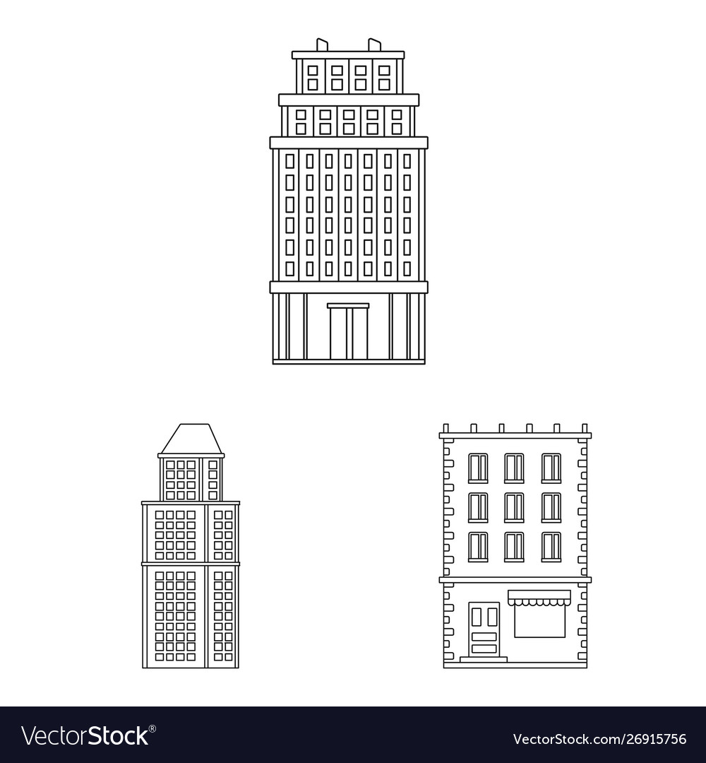 Architecture and exterior vector image Architecture and exterior