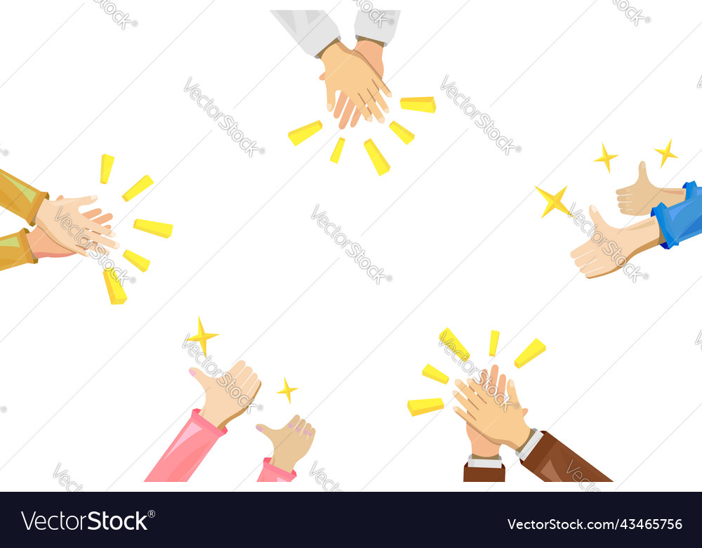 Block shape hand 2 clap thumb up finger heart