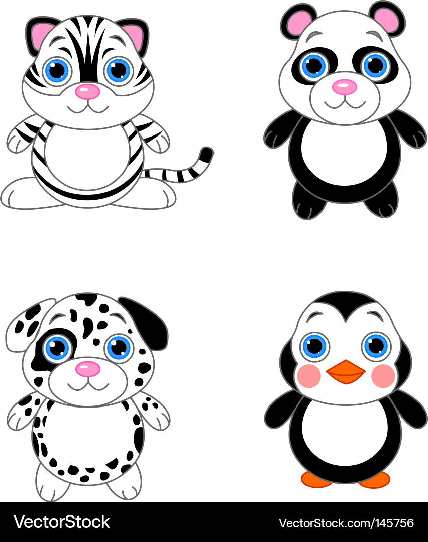Cute animals Royalty Free Vector Image - VectorStock