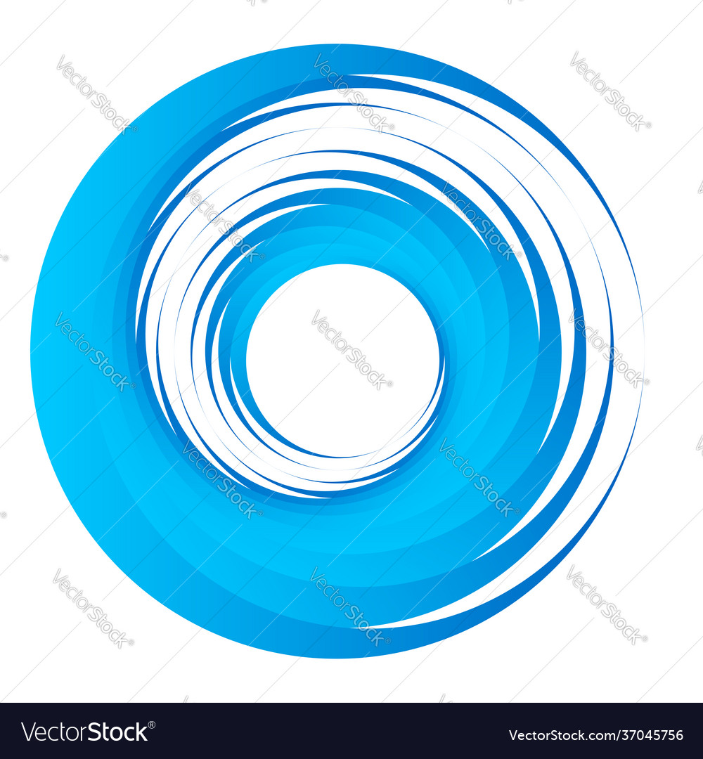 Cyclical circle helix volute element concentric Vector Image Cyclical circle helix volute element concentric