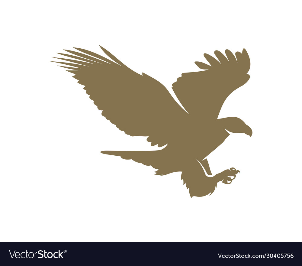 Eagle logo design template Royalty Free Vector Image