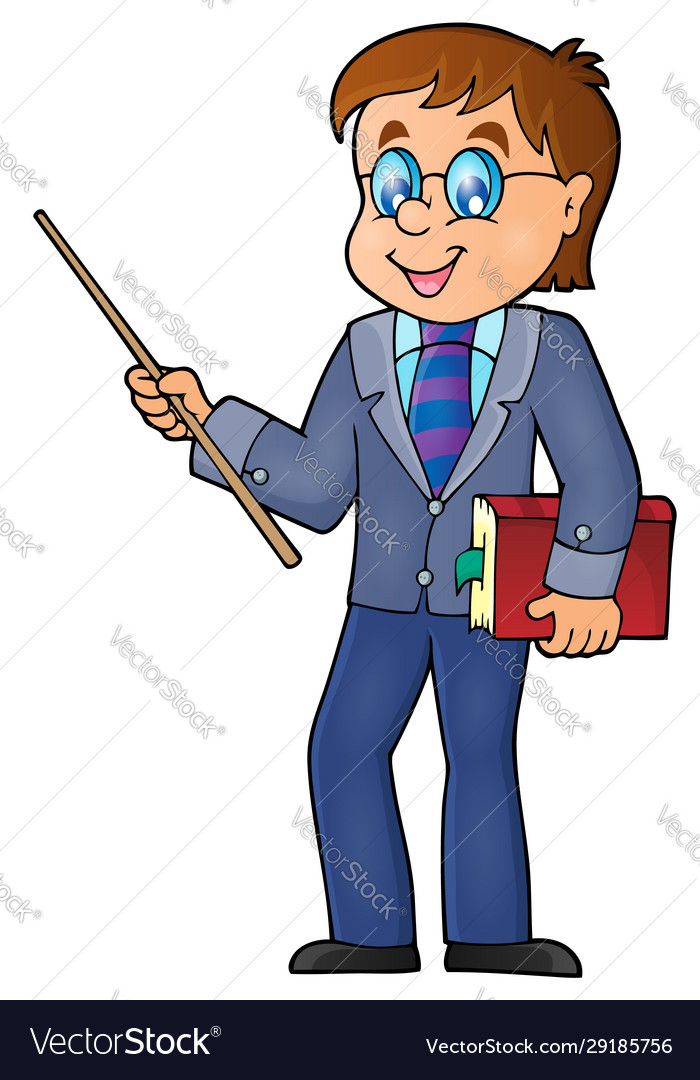 Man Teacher with Pointer