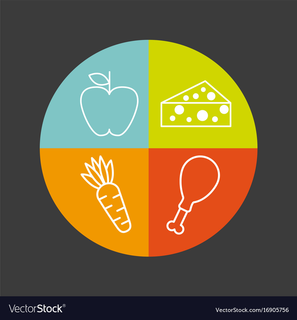 Nutrition concept design Royalty Free Vector Image