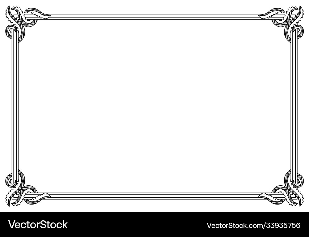 Old frame retro ornamental vintage Royalty Free Vector Image