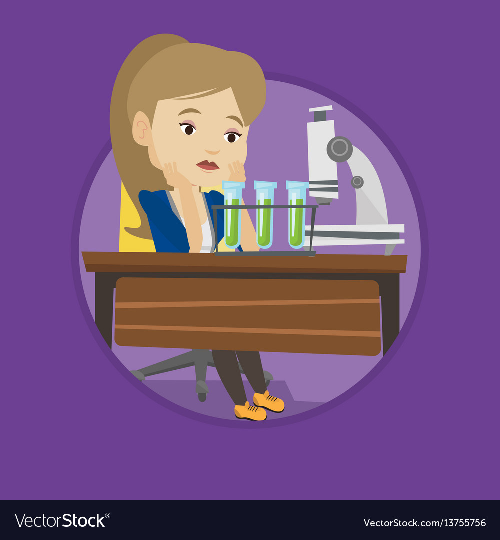 Student working at laboratory class