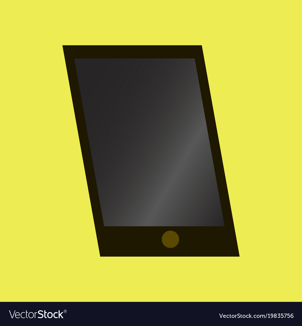 Technology gadget in flat design mobile phone