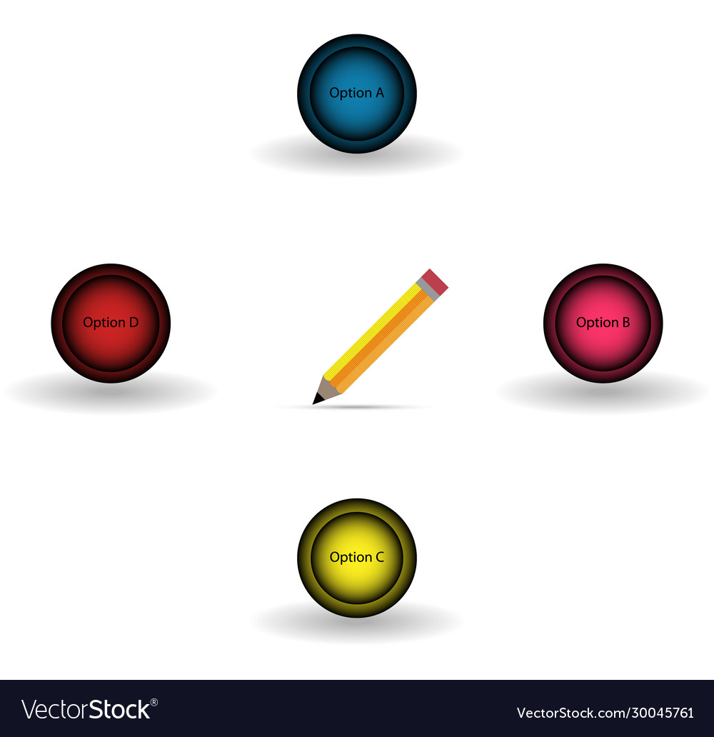 Abstract exam sheet icon with choices a b c d