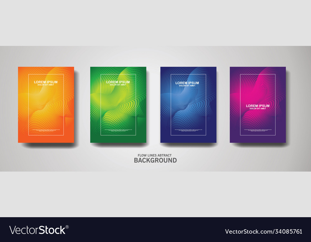 Abstract flow lines pattern background vector image Abstract flow lines pattern background