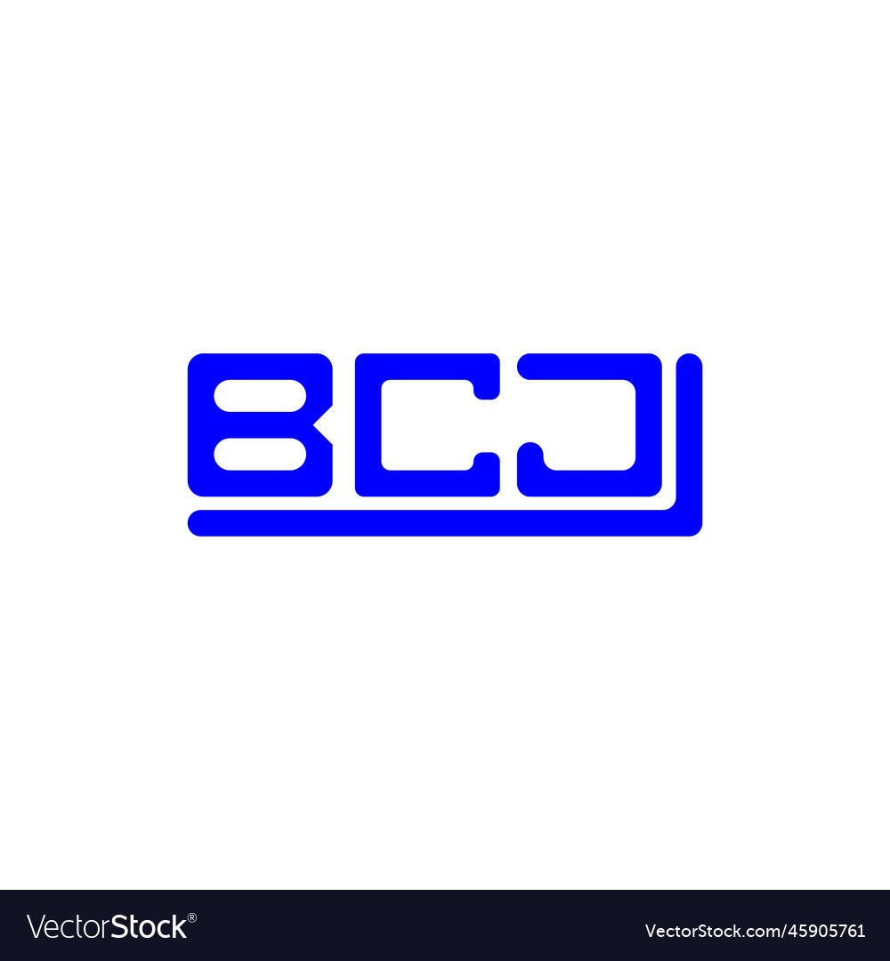 Bcj letter logo creative design with graphic