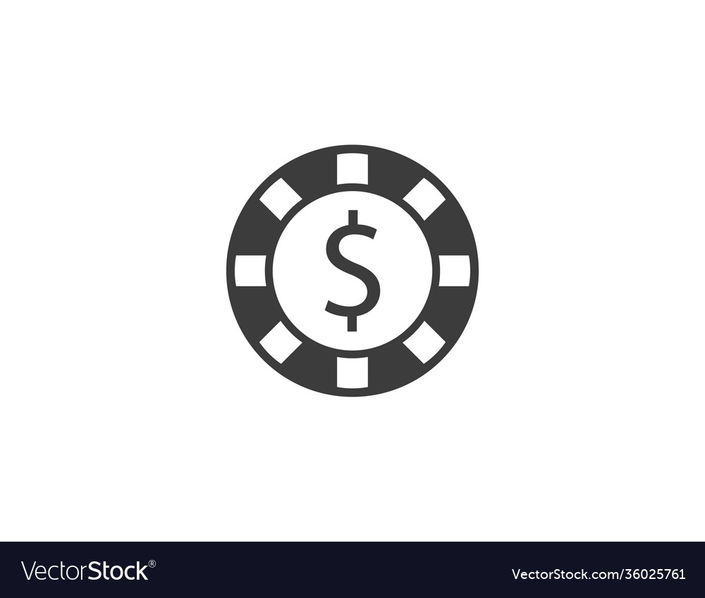 Casino chip gamble jackpot icon