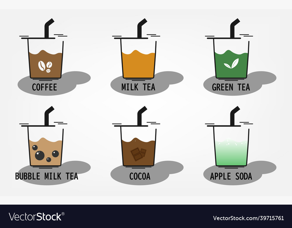 Drink menu icon design