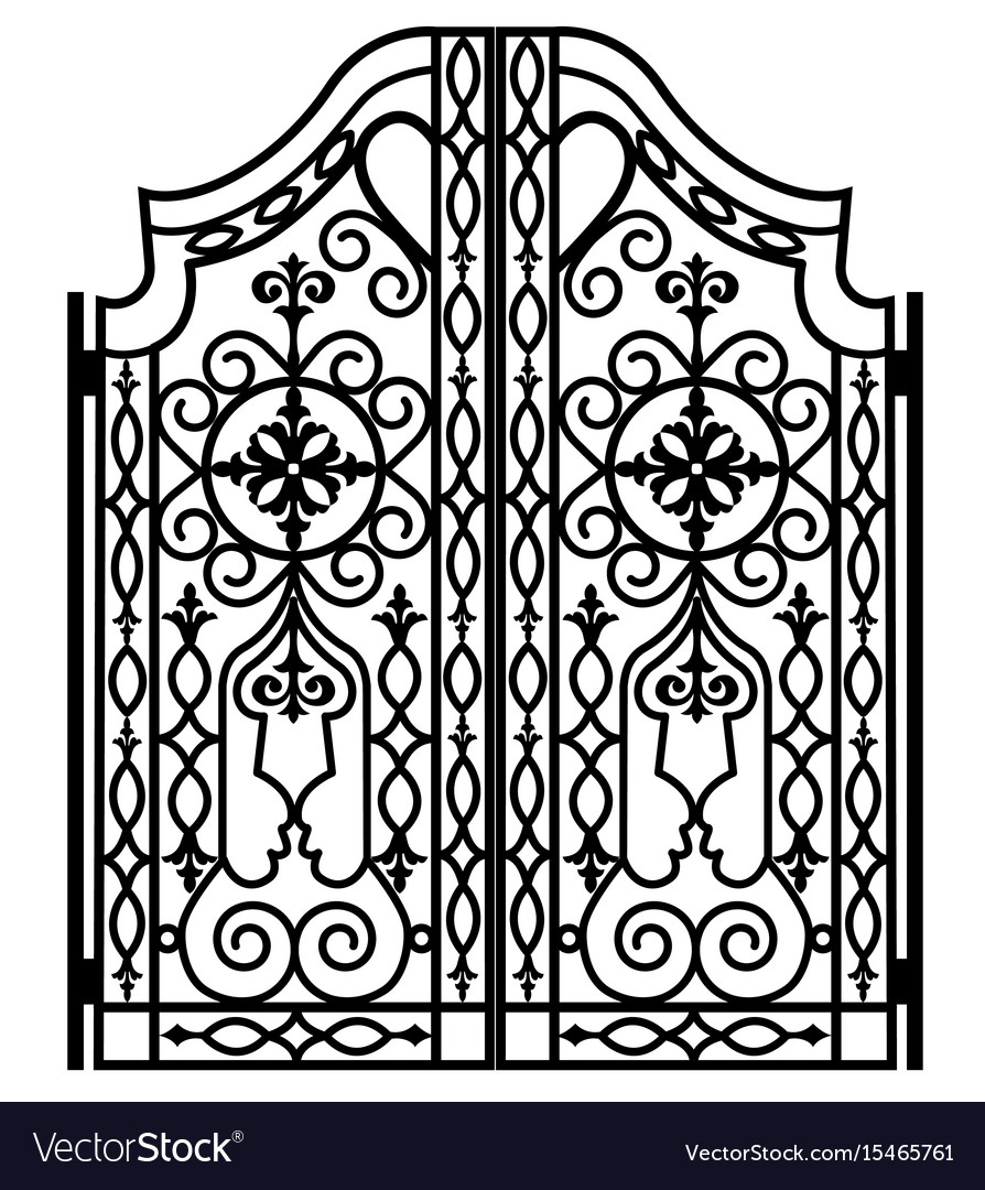 Forged iron gate