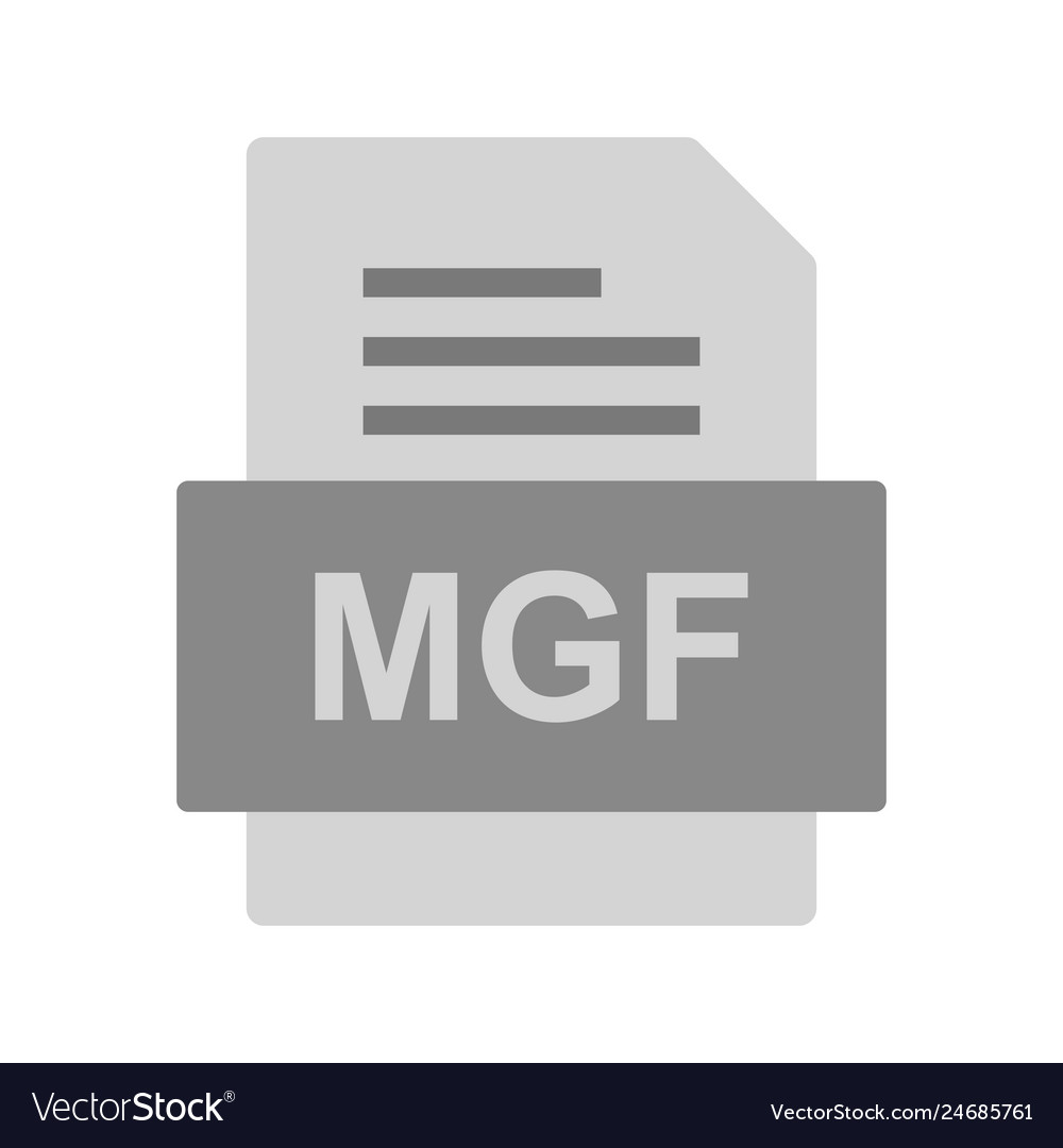 Mgf file document icon