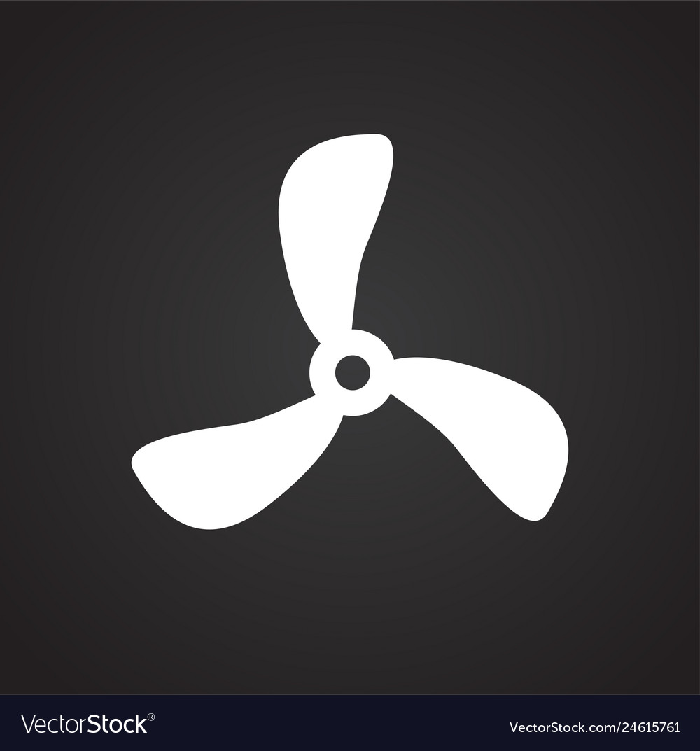Propeller icon on background for graphic and web vector image Propeller icon on background for graphic and web