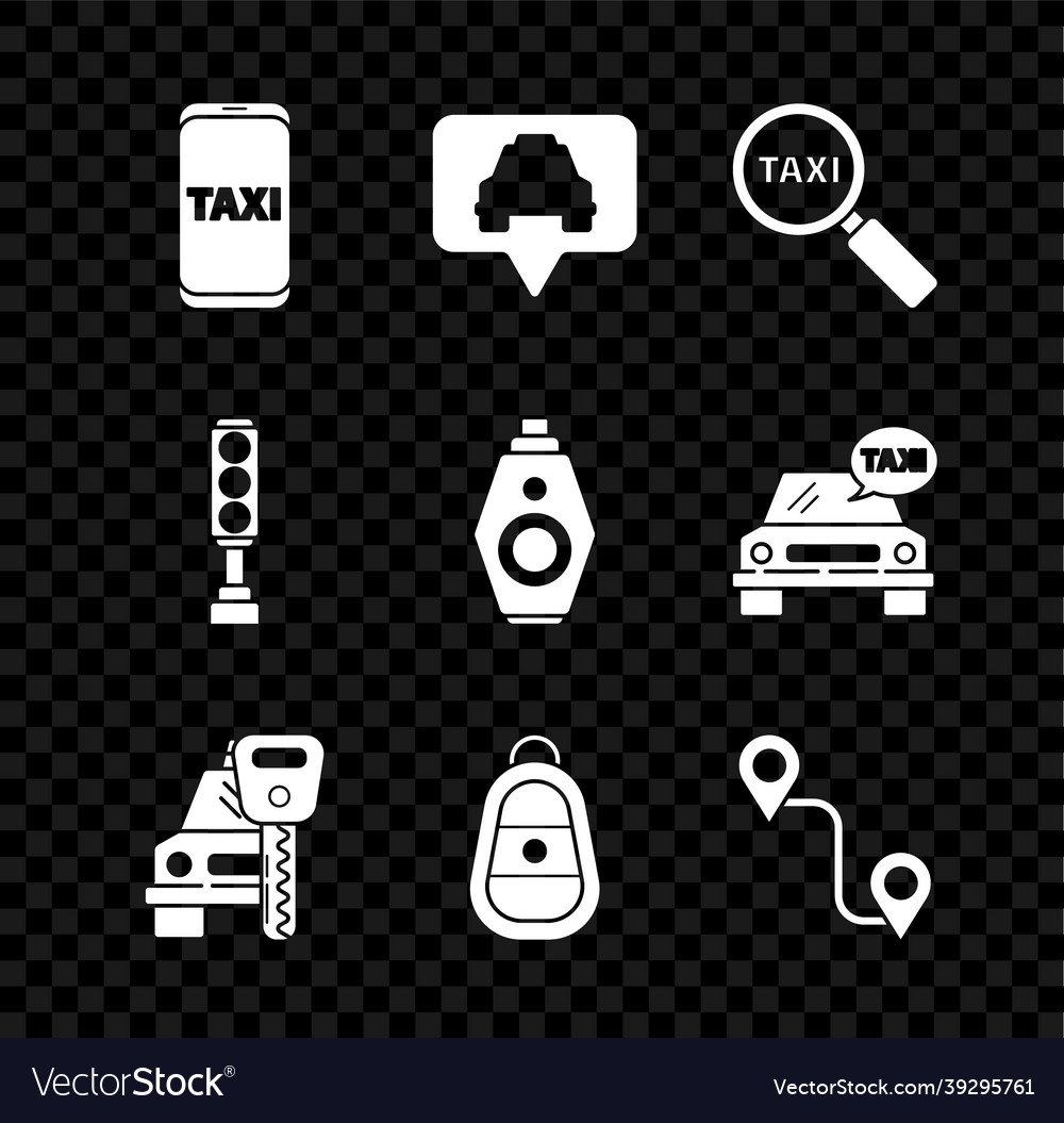 Set taxi call telephone service map pointer
