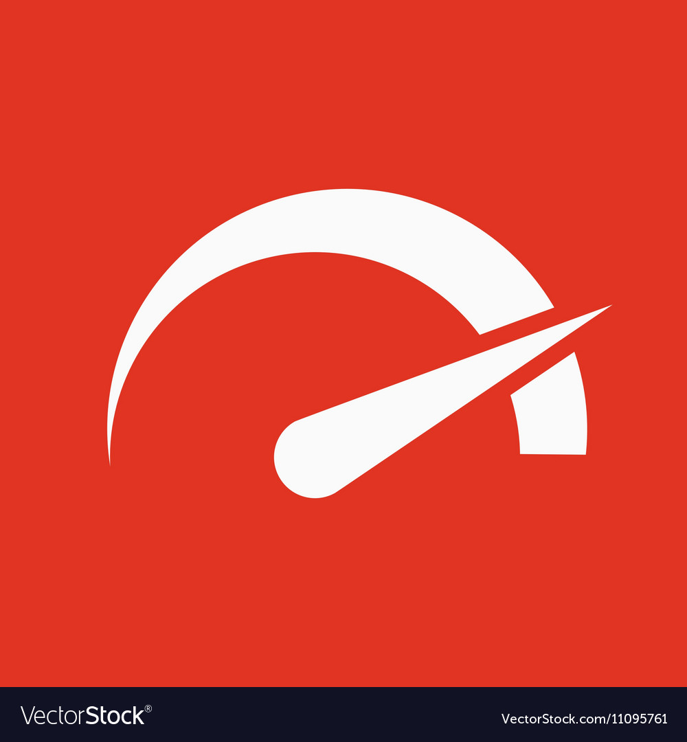 Tachometer speedometer and indicator icon