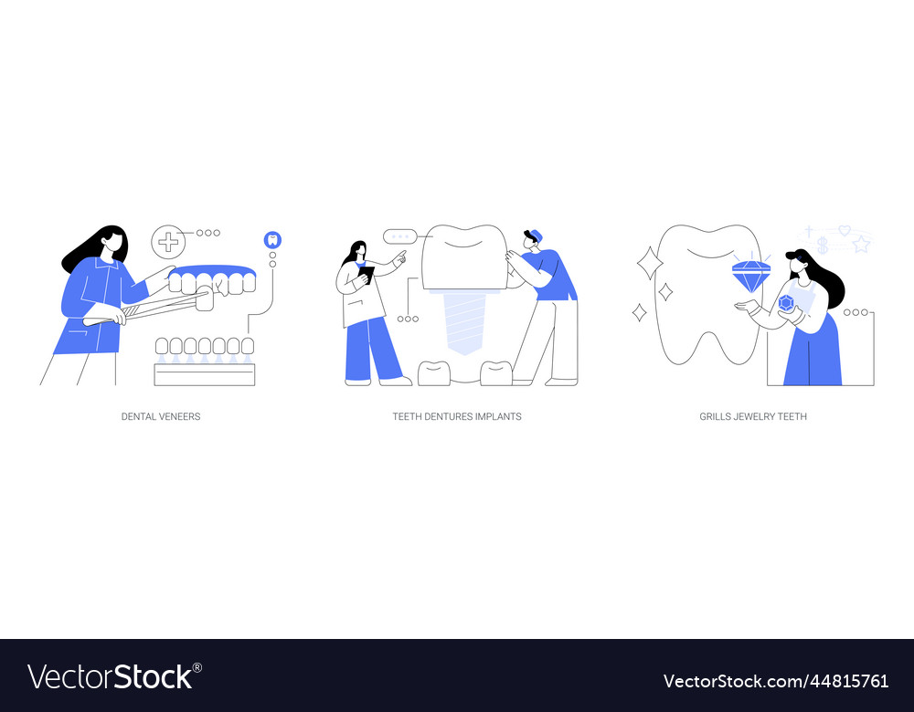 Teeth aesthetics abstract concept