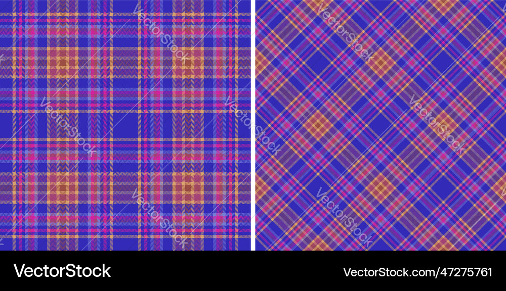 Textile fabric tartan of seamless pattern Vector Image