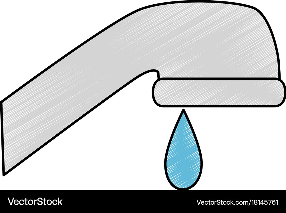 Water faucet isolated icon Royalty Free Vector Image