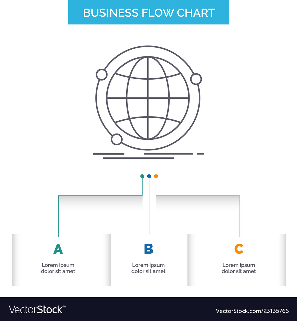 Data global internet network web business flow