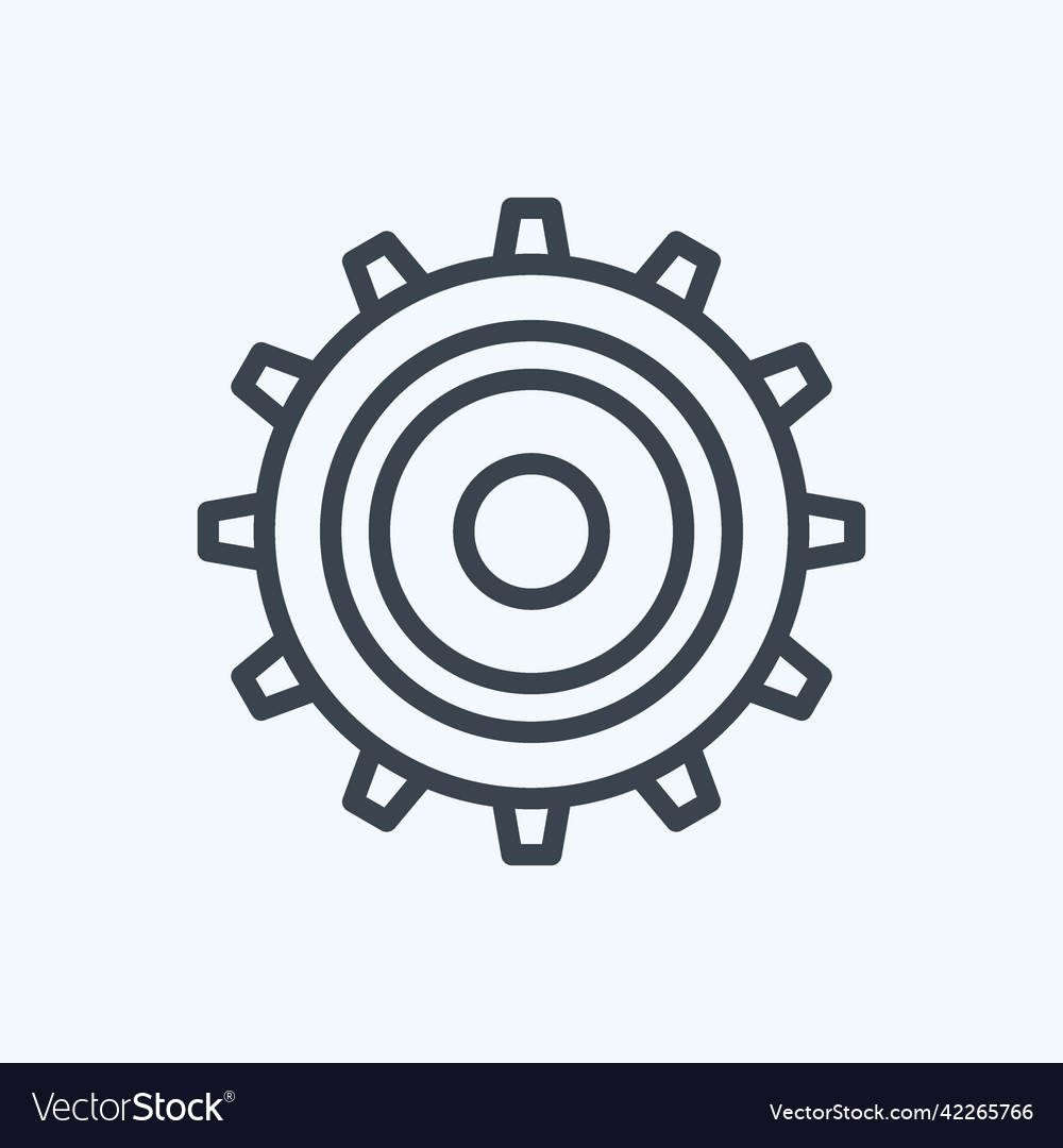 Icon settings suitable for web interface symbol Vector Image Icon settings suitable for web interface symbol