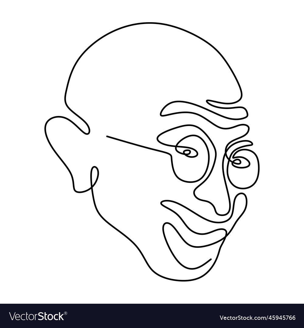 mahatma-gandhi-the-indian-figure-continuous-one-vector-image