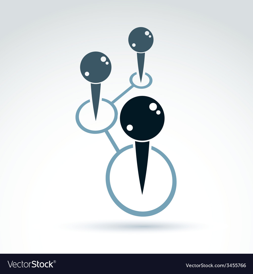 Map pointer place location symbol abstract black