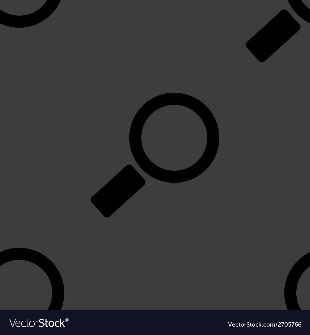 Search magnifier web icon flat design seamless Vector Image