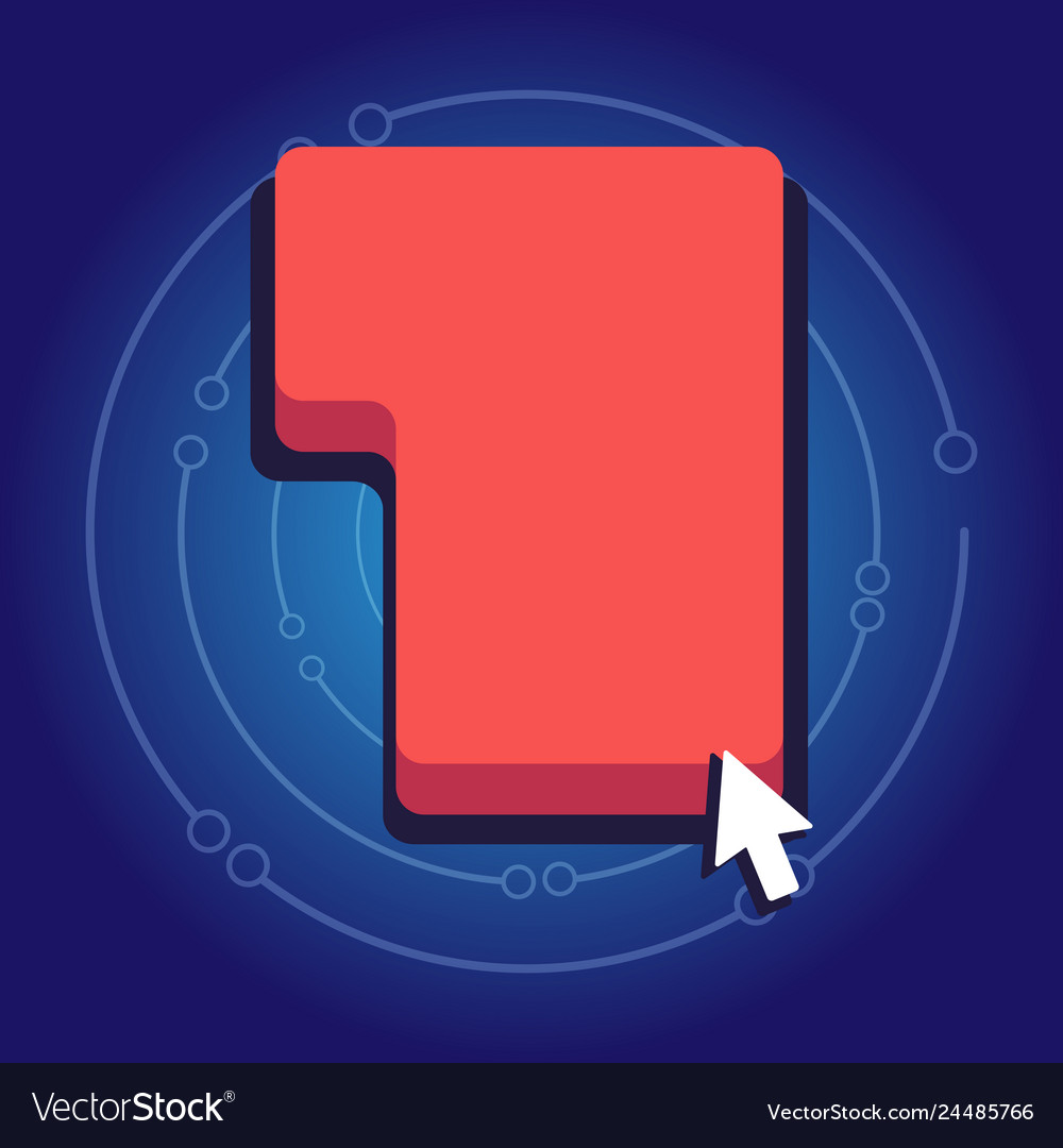 Small arrow touching keyboard command key vector image Small arrow touching keyboard command key