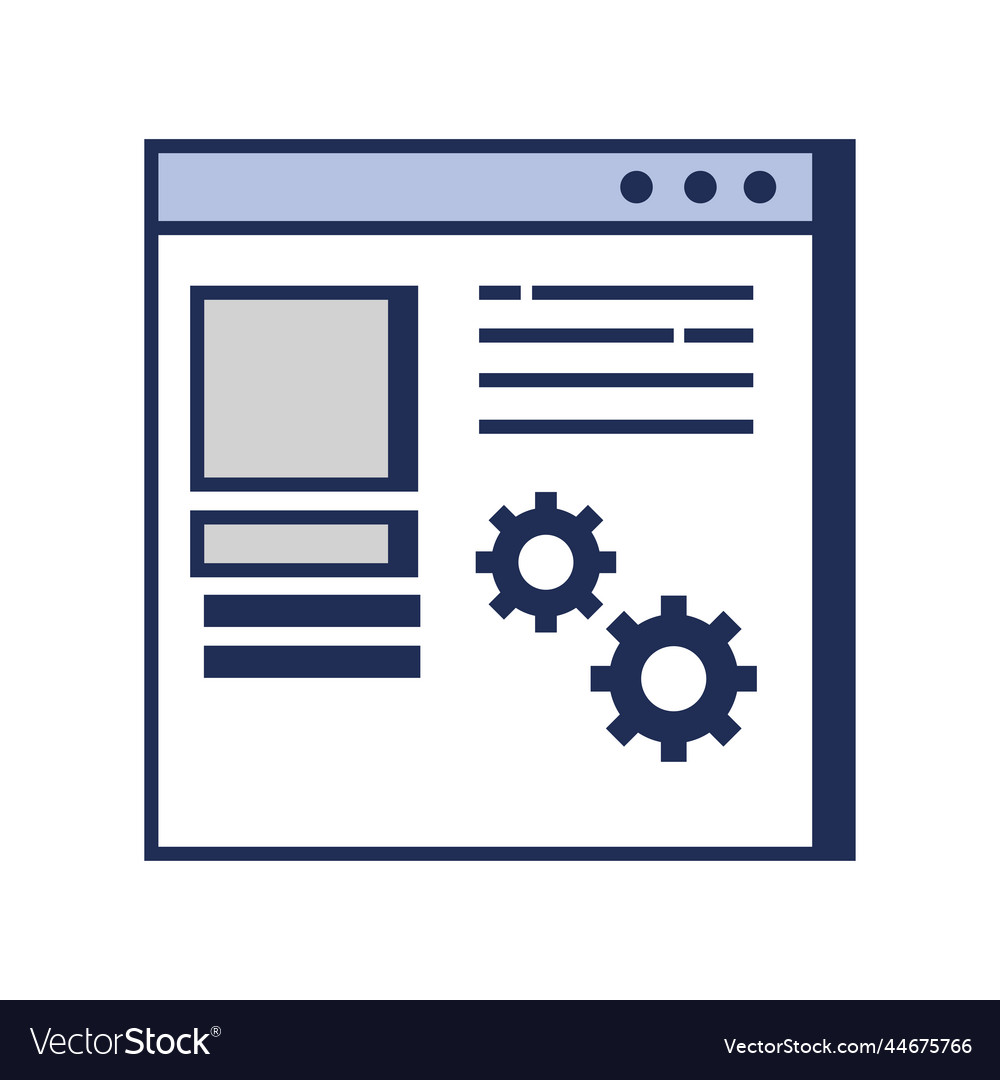 Web development tech Royalty Free Vector Image