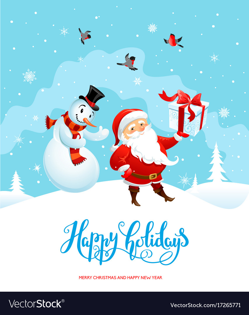 Christmas Holiday Card Background
