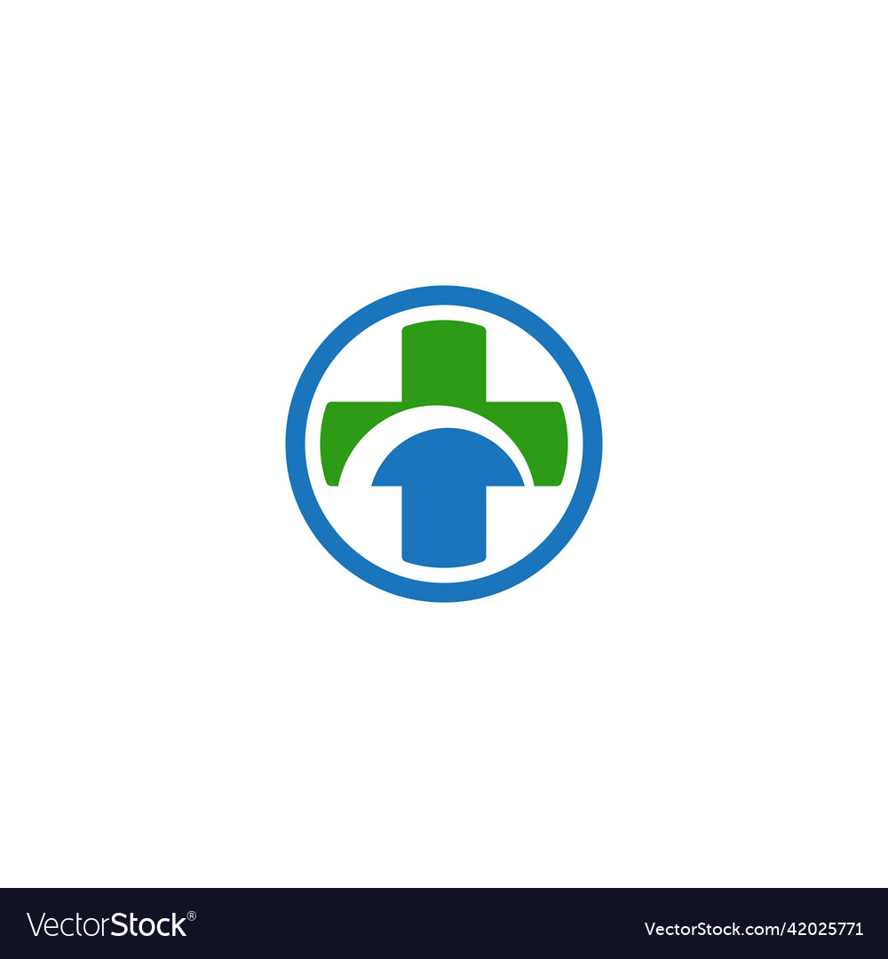 Cross medical logo Royalty Free Vector Image - VectorStock