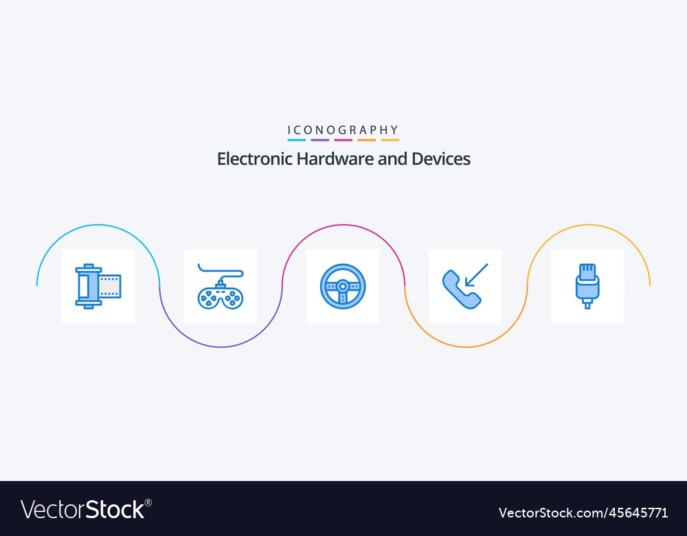 Devices blue 5 icon pack including charge phone