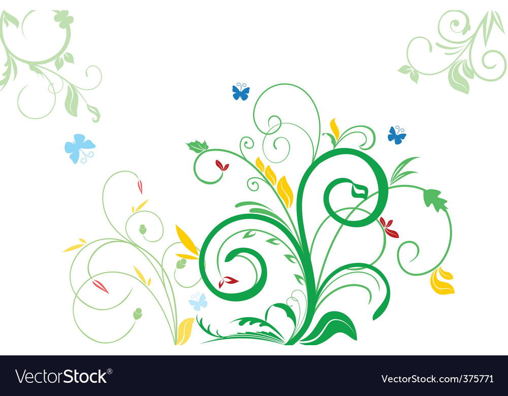 Floral decorative background