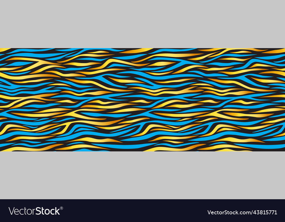 Golden Zebra Abstract Pattern