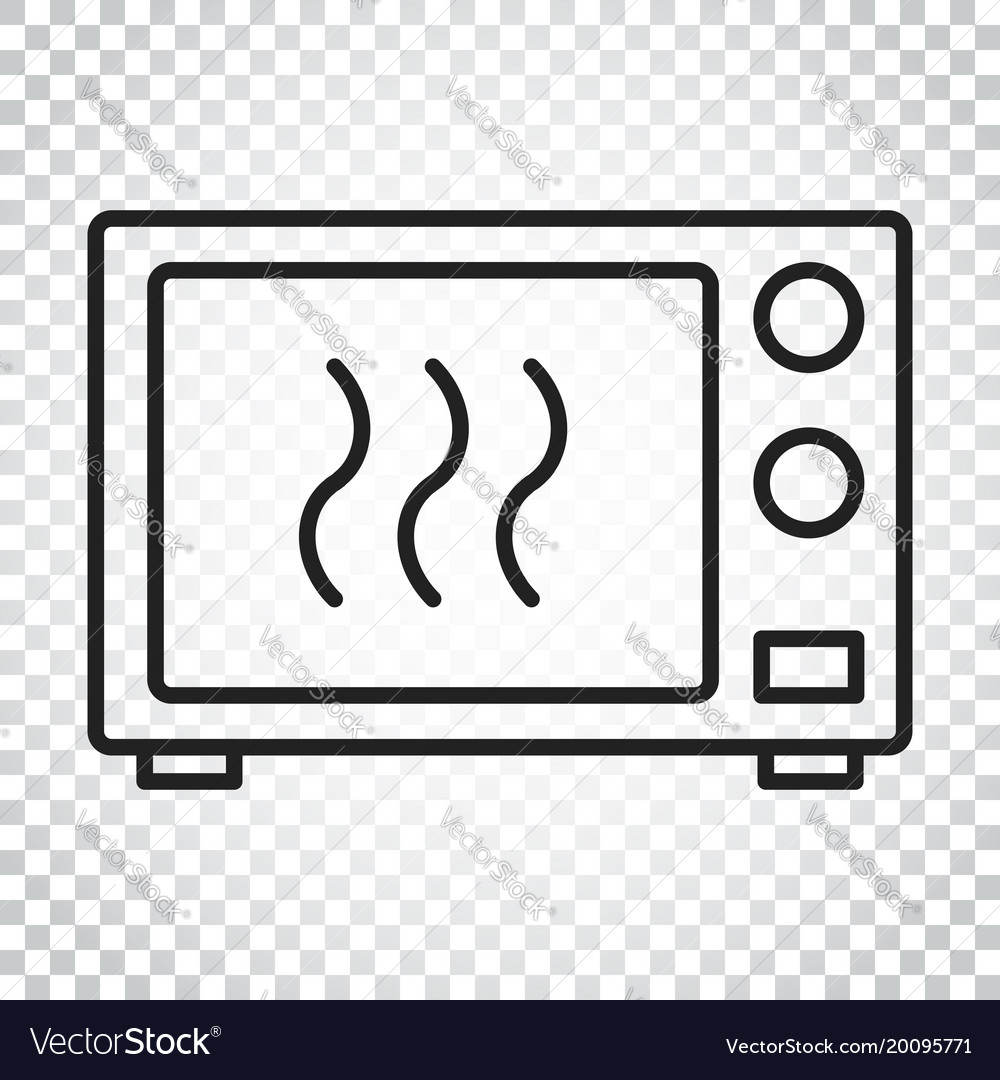 Microwave Flat Icon Oven Symbol Logo Vector Image Microwave Oven Symbol Logo Vector Image