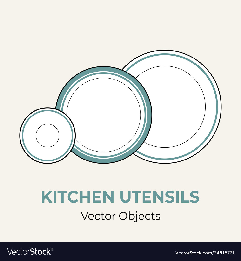 Plates saucer set simple form