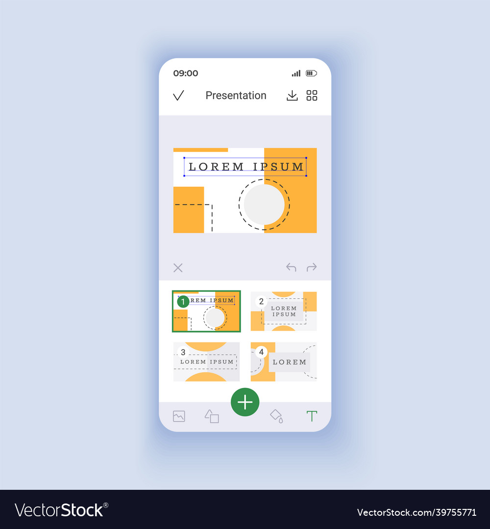 Presentation making light smartphone interface