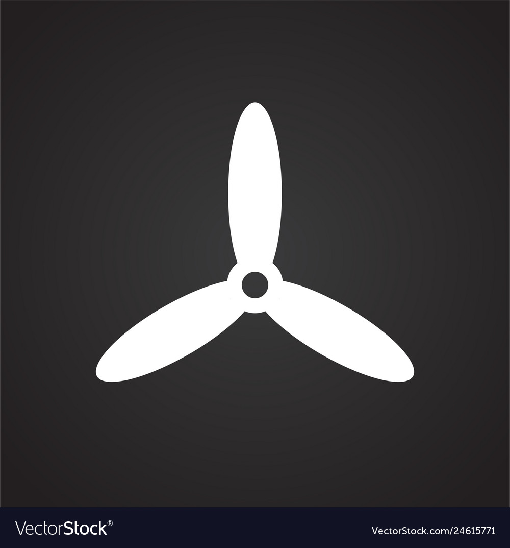 Propeller icon on background for graphic and web vector image Propeller icon on background for graphic and web