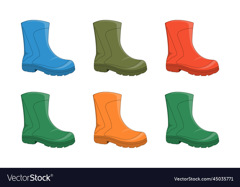 Rain boots waterproof in 6 different color