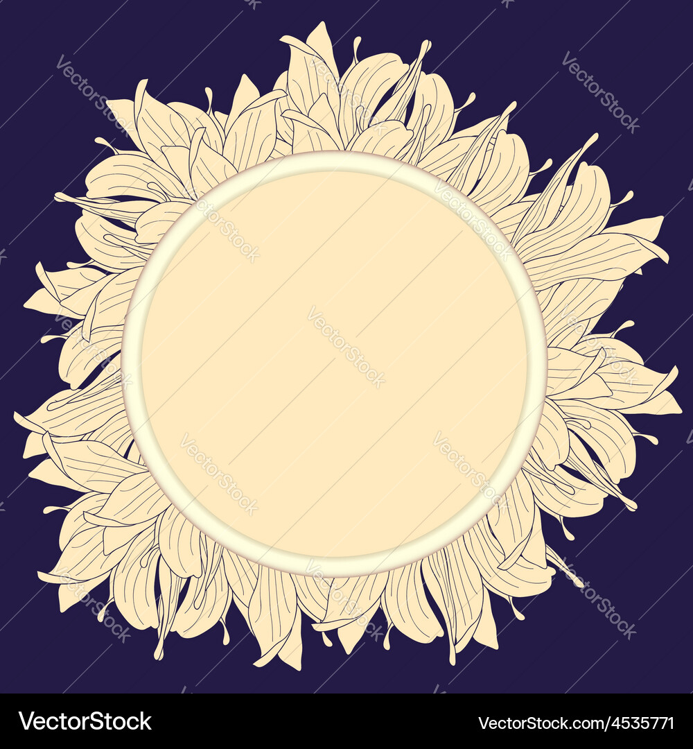 Round beige label Royalty Free Vector Image - VectorStock