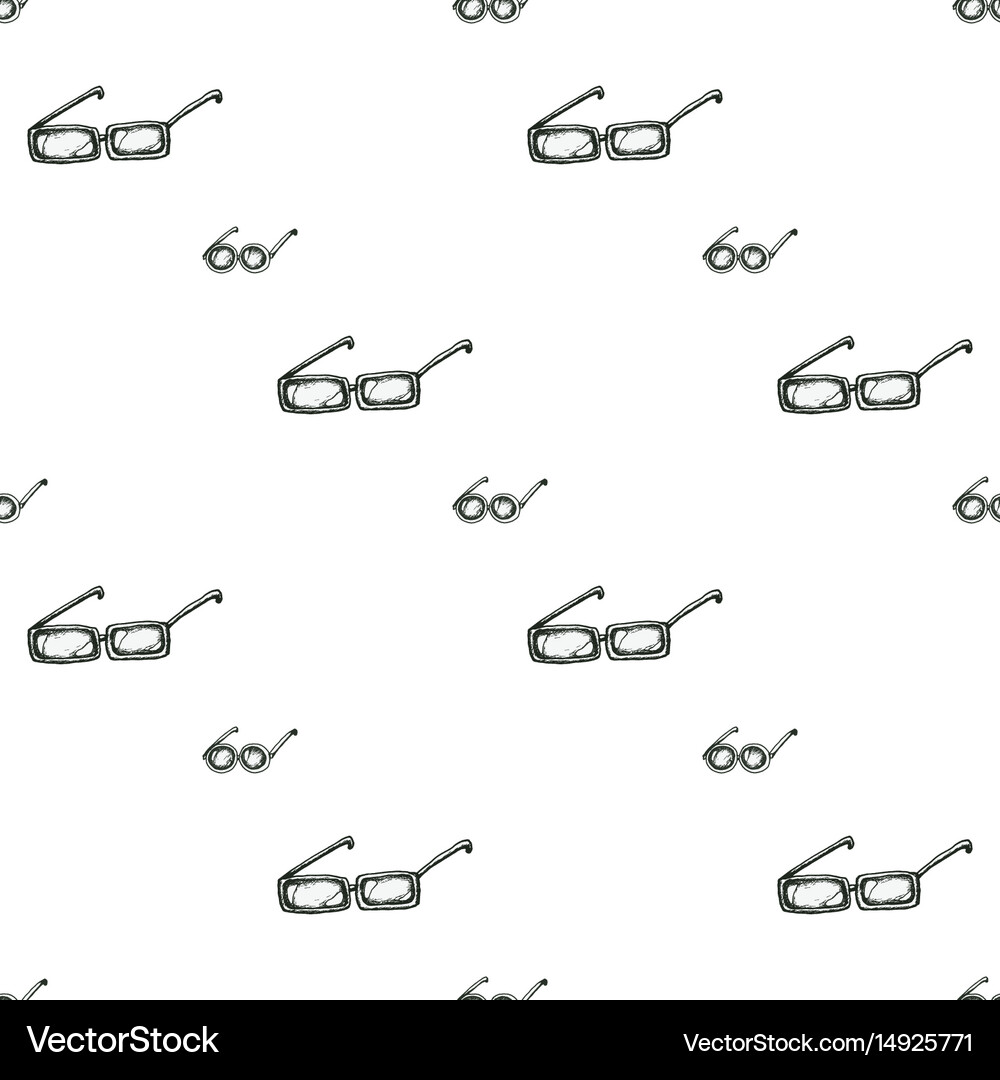 Seamless pattern with sunglasses Royalty Free Vector Image