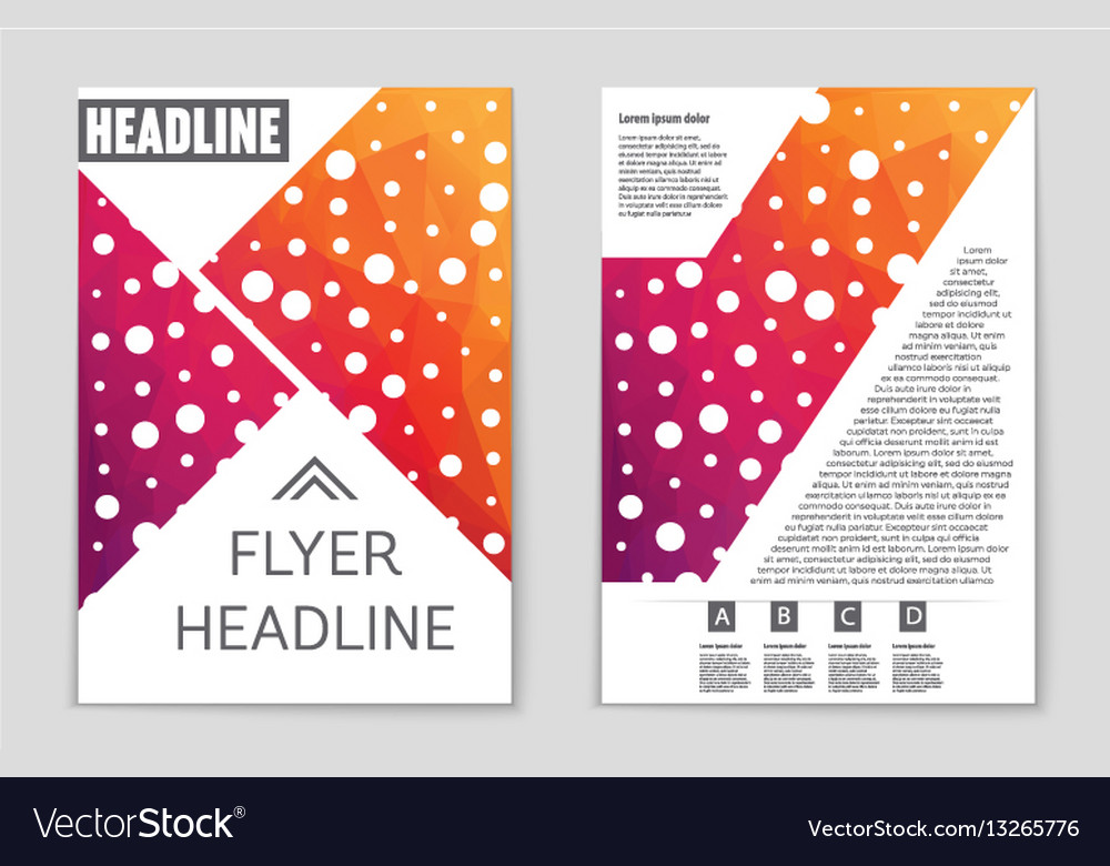 Abstract layout background set for art