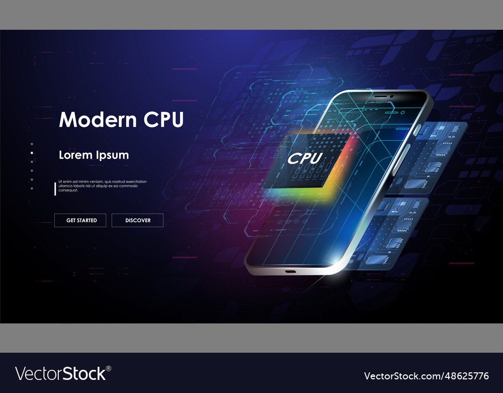 Futuristic microchip processor quantum computer