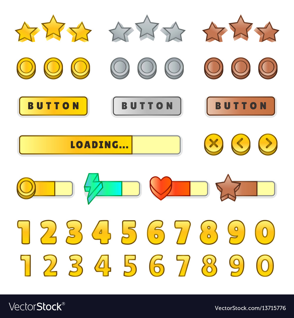 Game UI Button Kit - Icons & Graphics