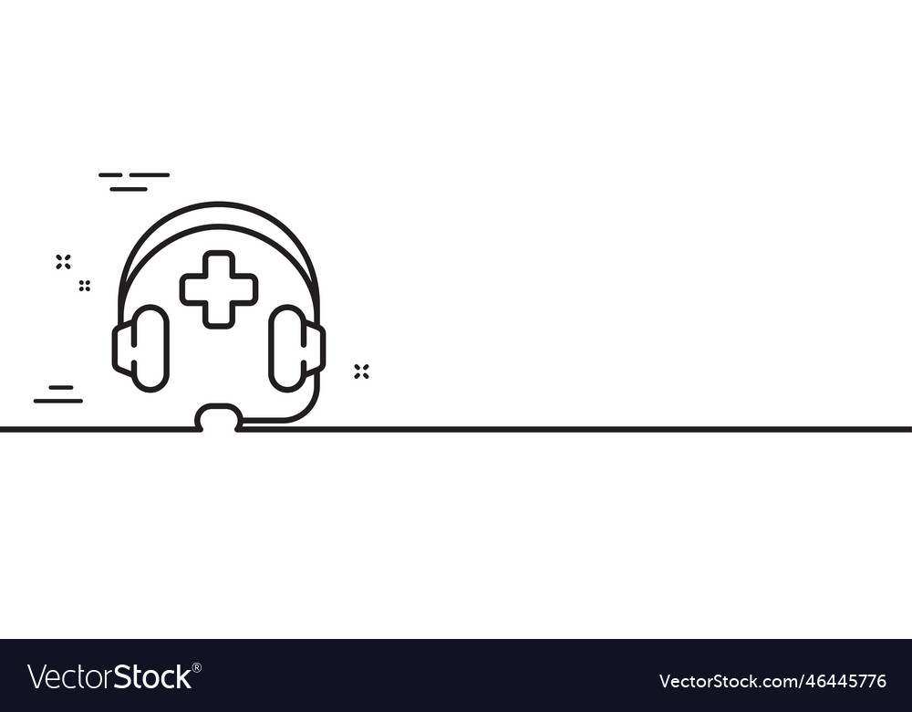 Medical support line icon emergency call sign