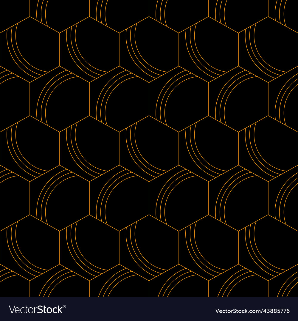 Seamless hexagons pattern stylish geometric