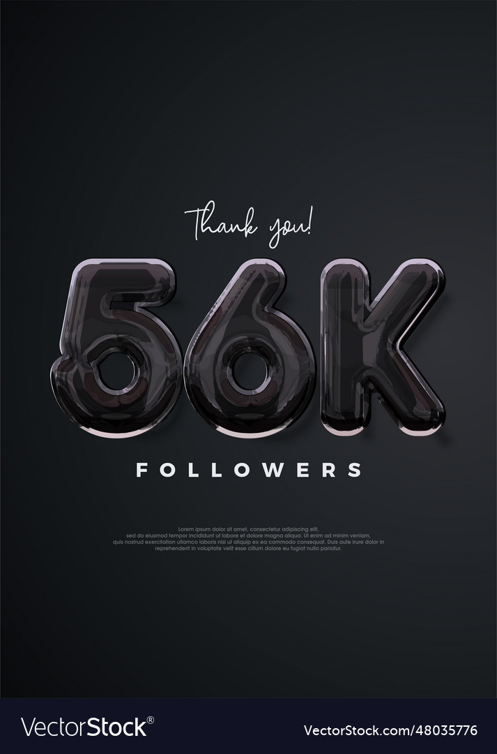 Danke für die Anhänger 56k elegantes Design vector image Danke für die Anhänger 56k elegantes Design